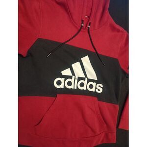 Adidas Pullover‎ Hoodie Black and Red Cut Tag Read